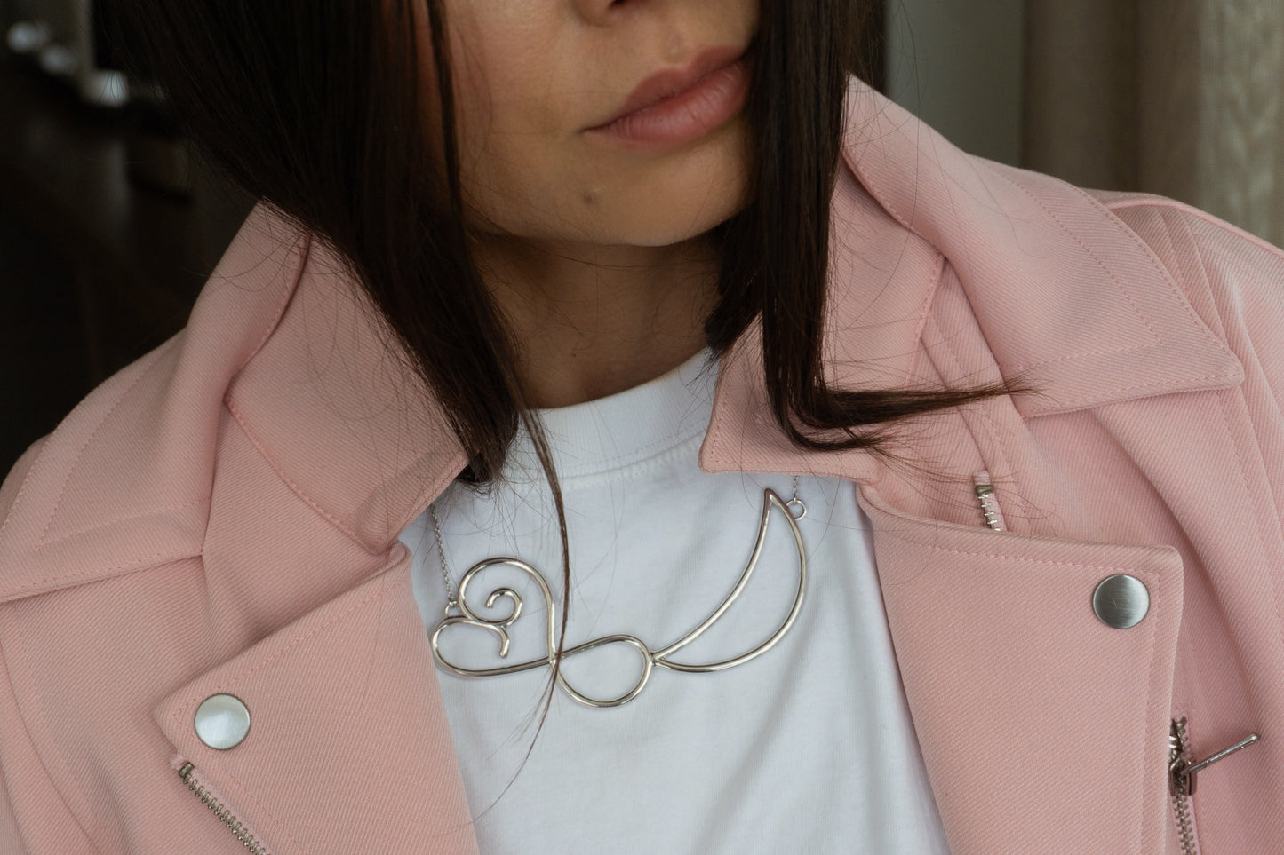 Heart & Crescent Choker