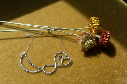 Heart & Crescent Choker